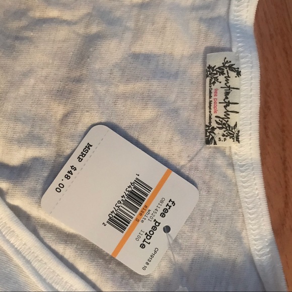 NWT free people ava puff sleeve bodysuit - Picture 4 of 5